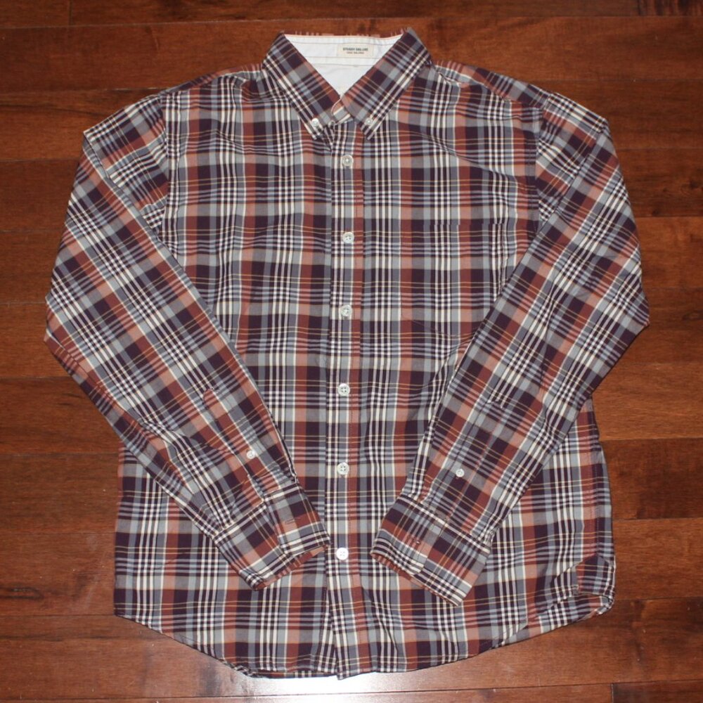 STUSSY checkered flannel